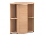 Flexeo Eckschrank, 4 Fächer, 1 Tür  (Zoom)