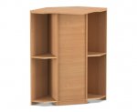 Flexeo Eckschrank, 4 Fächer, 1 Tür  (Zoom)