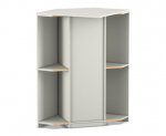 Flexeo Eckschrank, 4 Fächer, 1 Tür  (Zoom)