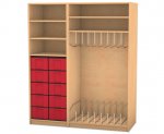 Flexeo Liegepolsterschrank fr 9 Liegepolster, 10 groe Boxen