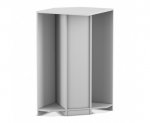Flexeo Garderoben-Eckschrank Armadio, 1 Tür, mit Fachboden, Höhe 130,4 cm  (Zoom)