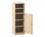 Flexeo Schrank, 5 Fcher, 1 Halbtr, Breite 48,1 cm