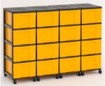 Flexeo Container-System 4 Reihen, 16 große Boxen  (Zoom)