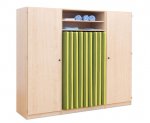 Flexeo Liegepolsterschrank für 9 Liegepolster, 16 schmale Fächer, 2 Türen  (Zoom)