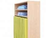 Flexeo Liegepolsterschrank für 9 Liegepolster, 16 schmale Fächer, 2 Türen  (Zoom)