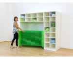 Flexeo Bettzeugschrank für Liegen, 22 Fächer, H x B: 190 x 226 cm  (Zoom)