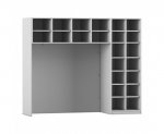 Flexeo Bettzeugschrank für Liegen, 22 Fächer, H x B: 190 x 226 cm  (Zoom)