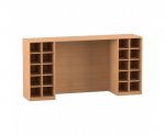 Flexeo Bettzeugschrank für Liegen, 20 Fächer, H x B: 143,9 x 288,2 cm  (Zoom)