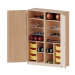 Conen Sportschrank, 4 Ballkrbe, 6 ErgoTray Boxen, mit Sockel