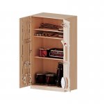 Conen Musikschrank, 5 Ordnerhhen, Tren mit Instrumentenhalterungen, mit Sockel