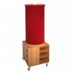 Conen Stoff-Litfasssule mit Unterschrank Buche