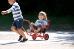 Winther MINI VIKING Sulky einachsige Konstruktion mit großem Sitz und Rückenlehne  (Zoom)