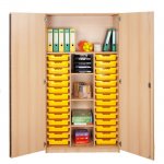 Conen Hochschrank mit 28 flachen Ergo Tray Boxen