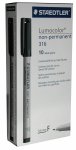 Staedtler Overhead Marker, non-permanent, 10er schwarz (Zoom)