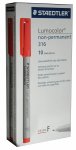 Staedtler Overhead Marker, non-permanent, 10er rot (Zoom)
