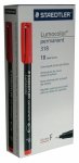 Staedtler Overhead Marker, permanent, 10er rot (Zoom)