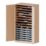 Conen Bastelschrank, 5 Ordnerhhen, mit 18 flachen ErgoTray Boxen - Serie EVO180