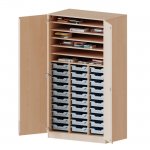 Conen Bastelschrank, 5 Ordnerhhen, mit 30 flachen ErgoTray Boxen - Serie EVO180