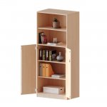 Conen Schrank, Tren unten (3 OH), abschliebar, oben 2 offene Fcher - Serie EVO180