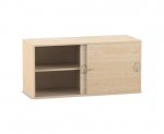 Flexeo Aufsatzschrank, 4 Fcher, Schiebtren, Breite 126,4 cm