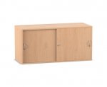 Flexeo Aufsatzschrank, 4 Fächer, Schiebtüren, Breite 126,4 cm  (Zoom)