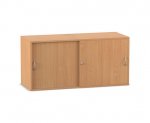 Flexeo Aufsatzschrank, 4 Fächer, Schiebtüren, Breite 126,4 cm  (Zoom)