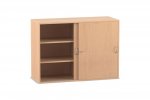 Flexeo Aufsatzschrank, 6 Fcher, Schiebetren, Breite 126,4 cm