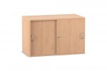 Flexeo Aufsatzschrank, 2 Fächer, Schiebetüren, Breite 94,4 cm geschlossen (Zoom)