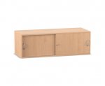 Flexeo Aufsatzschrank, 2 Fächer, Schiebetüren, Breite 126,4 cm  (Zoom)