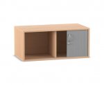 Flexeo Rollladen-Aufsatzschrank, 2 Fächer, Breite 94,4 cm  (Zoom)
