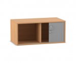 Flexeo Rollladen-Aufsatzschrank, 2 Fächer, Breite 94,4 cm  (Zoom)