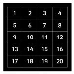 Wisdom Outdoor-Kreidetafel Zahlen 1-20 Outdoor-Kreidetafel Zahlen 1-20 2 (Zoom)