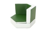 Wisdom Skog - Hexagon-Sofa, Höhe 25 cm, olivgrün  (Zoom)