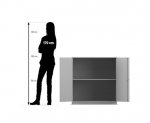 Flexeo Unterschrank, 2 Fächer, Breite 94,4 cm  (Zoom)