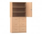 Flexeo Schrank, 6 Hängeregister, 3 Fächer, 2 Türen, Breite 94,4 cm  (Zoom)