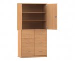 Flexeo Schrank, 6 Hängeregister, 3 Fächer, 2 Türen, Breite 94,4 cm  (Zoom)