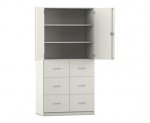 Flexeo Schrank, 6 Hängeregister, 3 Fächer, 2 Türen, Breite 94,4 cm  (Zoom)