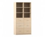 Flexeo Schrank, 6 Hngeregister, 6 Fcher, Mittelwand, Breite 94,4 cm