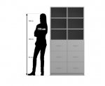 Flexeo Schrank, 6 Hängeregister, 6 Fächer, Mittelwand, Breite 94,4 cm  (Zoom)