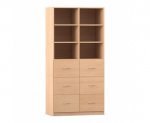 Flexeo Schrank, 6 Hängeregister, 6 Fächer, Mittelwand, Breite 94,4 cm  (Zoom)