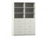 Flexeo Schrank, 6 Hängeregister, 6 Fächer, Mittelwand, Breite 126,4 cm  (Zoom)