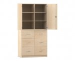 Flexeo Schrank, 6 Hngeregister, 6 Fcher, 2 Tren, Breite 94,4 cm
