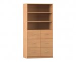 Flexeo Schrank, 6 Hängeregister, 3 Fächer, Breite 94,4 cm  (Zoom)