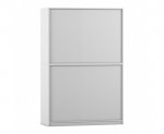 Flexeo Rollladenschrank, 12 Fächer, Mittelwand, Tür unten, Breite 126,4 cm  (Zoom)