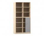 Flexeo Rollladenschrank, 12 Fcher, Mittelwand, Tr unten, Breite 94,4 cm
