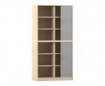 Flexeo Rollladenschrank, 12 Fcher, Mittelwand, 2 Tren, Breite 94,4 cm