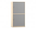 Flexeo Rollladenschrank, 12 Fächer, Mittelwand, 2 Türen, Breite 94,4 cm  (Zoom)