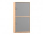 Flexeo Rollladenschrank, 12 Fächer, Mittelwand, 2 Türen, Breite 94,4 cm  (Zoom)
