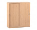 Flexeo Schiebetürenschrank, 8 Fächer, Mittelwand, Breite 126,4 cm  (Zoom)
