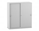 Flexeo Schiebetürenschrank, 8 Fächer, Mittelwand, Breite 126,4 cm  (Zoom)